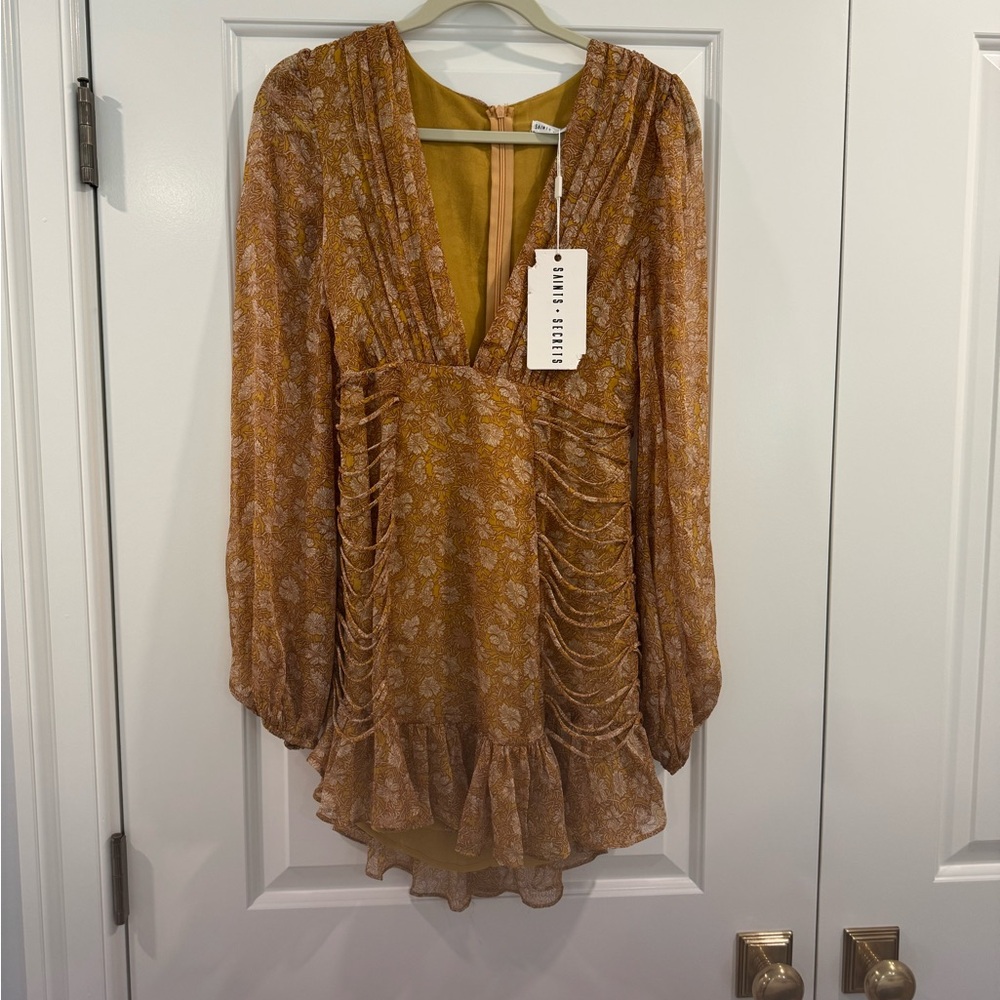 Ulla Johnson Floral Long Sleeve Dress